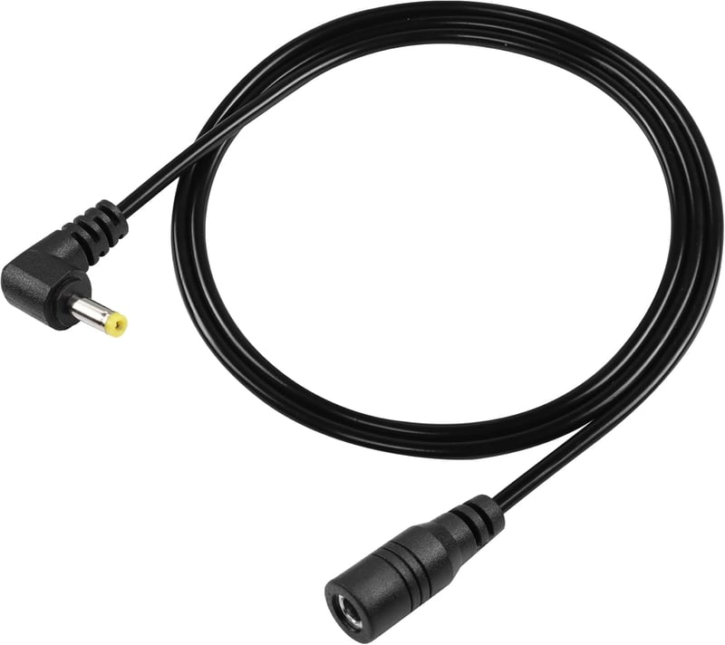 GINTOOYUN DC4017 Tápkábel Hosszabbító 1,5m - 90 Fokos DC 4.0x1.7mm Csatlakozó PSP, Kamera, Elektromos Fogkefe Készülékekhez