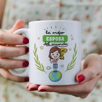 MUGFFINS Spanyol Feliratú "Feleség" Bögre - Egyedi Ajándék 4