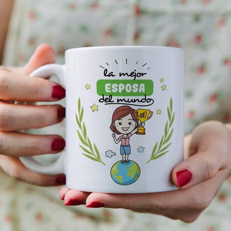 MUGFFINS Spanyol Feliratú "Feleség" Bögre - Egyedi Ajándék