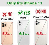 iPhone 11 Sötétzöld Bőr Pénztárcatartó Tok Kártyatartóval - Újracsomagolt 2