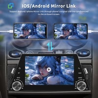 Vezeték nélküli Carplay autórádió 1 DIN Android tükrözéssel, 5" kijelzővel, Bluetooth kihangosítóval, FM rádióval, tolatókamerával  3