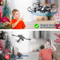 Wipkviey T25 Mini Drón 1080P Kamerával - Összecsukható RC Quadcopter FPV, 2 Akkumulátorral és Hordozható Táskával - Gyerekeknek és Kezdőknek 5