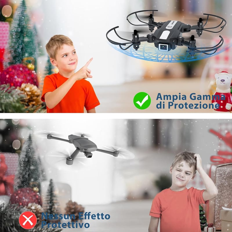 Wipkviey T25 Mini Drón 1080P Kamerával - Összecsukható RC Quadcopter FPV, 2 Akkumulátorral és Hordozható Táskával - Gyerekeknek és Kezdőknek