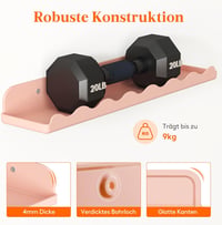 Lifewit Gyerek Fali Könyvespolc Szett, 4 db Rózsaszín Hullám Alakú Függő Polc (38 cm), Gyerekszobába Könyvekhez, Játékokhoz, Plüssökhöz 5