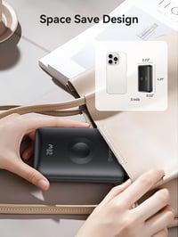 NEWDERY 10000mAh vezeték nélküli powerbank Apple Watch és iPhone készülékekhez, gyorstöltéssel - fekete 7