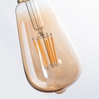DiCUNO Edison Vintage LED Izzó E27 Foglalattal - ST64 Filament, 6W, 2200K Meleg Fehér, 600 Lumen, Retro Dekoratív Lámpa Otthonba, Kávézóba,  8