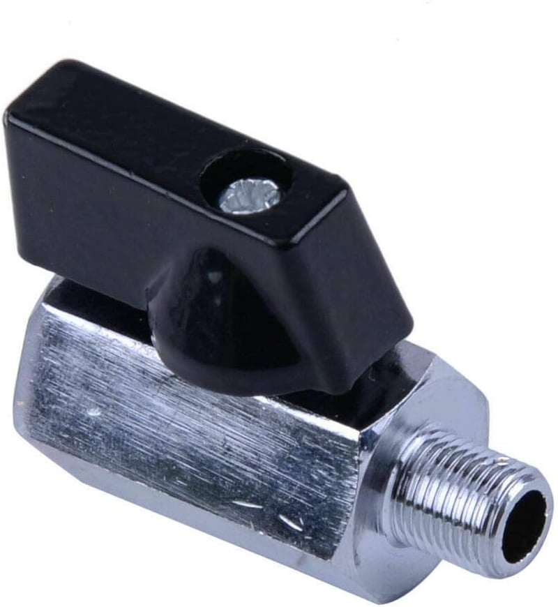 winwill 2db 1/8" NPT Sárgaréz Golyóscsap - Nikkelezett, Dupla Tömítésű Mini Elzáró Szelep Vízhez, Olajhoz - Kétirányú Áramlás