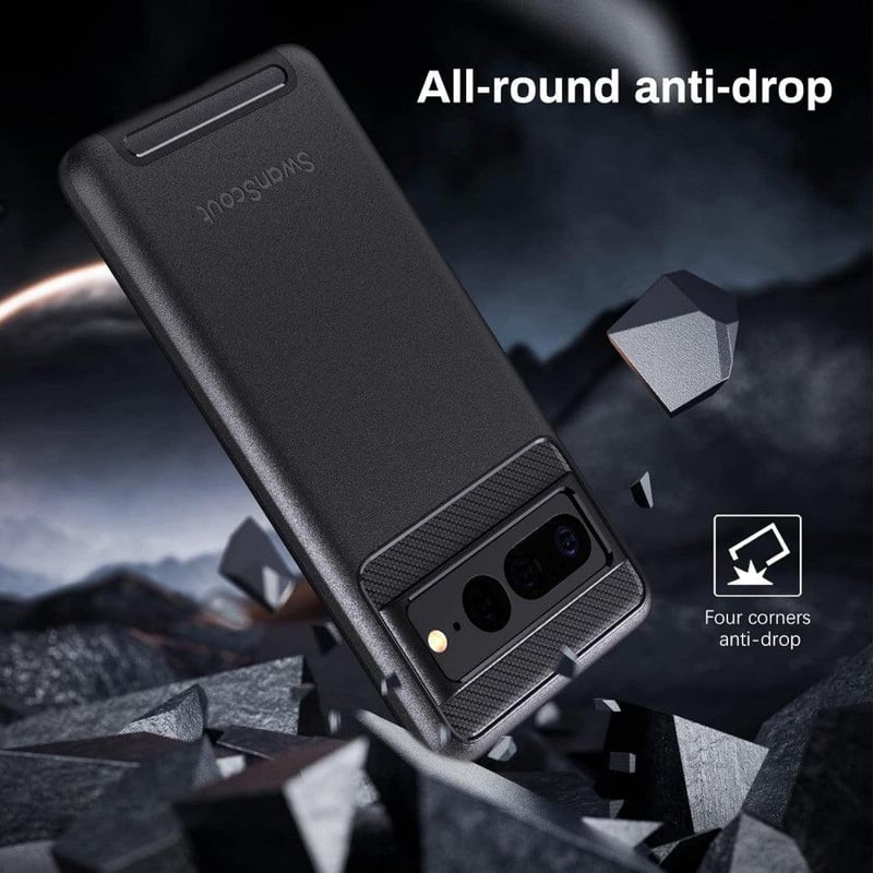 Google Pixel 7 Pro Fekete Védőtok - SwanScout Dupla Rétegű, Ütésálló