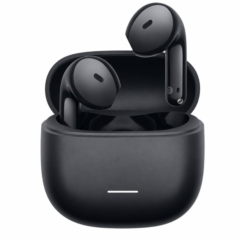 Bezdrôtové Bluetooth slúchadlá Xiaomi Redmi Buds 8 Active TWS, čierne, bez nabíjacieho kábla (stav: pozri 2. obrázok)