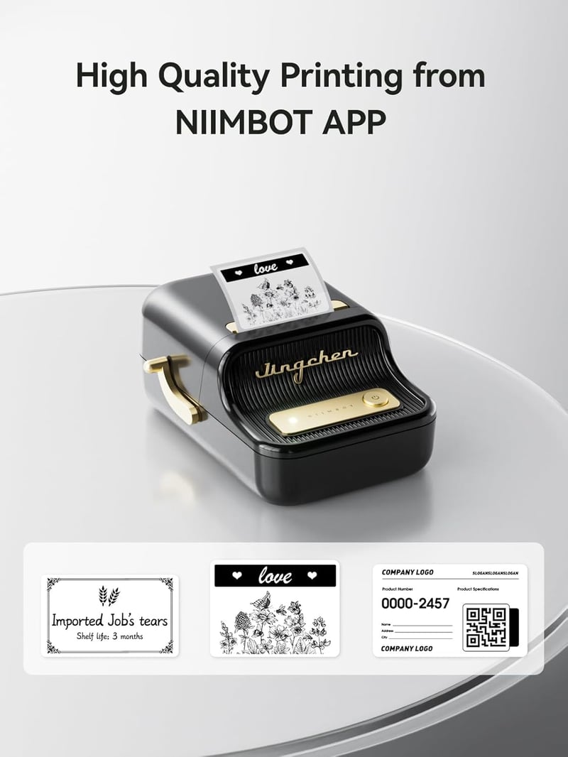 NIIMBOT B21 Vezeték Nélküli Hőnyomtatós Címkéző Gép - Tintamentes Bluetooth Címkenyomtató 