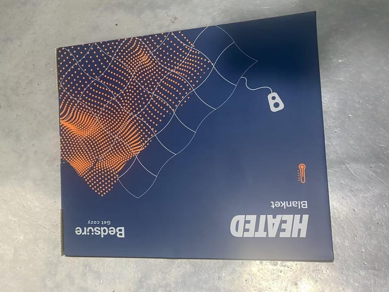 Bedsure Elektromos Takaró - 130x180cm, 8 Fokozatú, Gyors Fűtésű, Csíkos Flanel