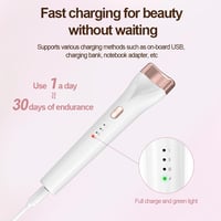 Fehér USB-s Elektromos Szempillagöndörítő 3 Hőfokozattal 5