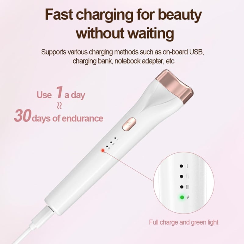 Fehér USB-s Elektromos Szempillagöndörítő 3 Hőfokozattal