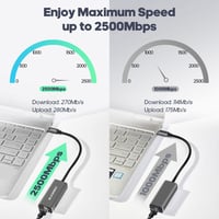 SUCESO USB-C to 2.5G Gigabit Ethernet adapter MacBook, iPad, Dell kompatibilis 2