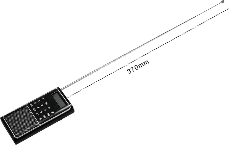 Raddy RD23 Hordozható DAB+ Digitális Rádió Bluetooth-szal, Fekete