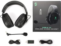 Black Shark Goblin X4 Vezeték Nélküli Gamer Fejhallgató PC, PS4, PS5 - 2.4GHz Alacsony Késleltetés, Bluetooth 5.2, 50mm Hangszórók, 60 Órás  8