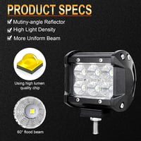 Erős 18W LED munkalámpa 4" terepjárókhoz és quadokhoz 3