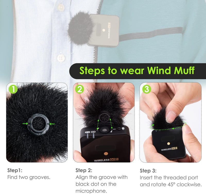 RODE Wireless Go 2 mikrofonhoz szélvédő és pop filter szett (2 db)