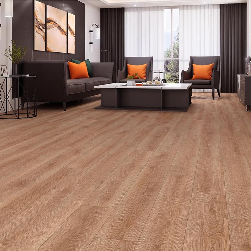 INMOZATA Öntapadós PVC Padlóburkolat 36db - Vízálló Vinyl Padlómatrica Természetes Famintával Konyhába, Fürdőbe - 91,5×15,2cm, 5m² Lefedés