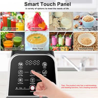KOTLIE BS-0212 Turmixgép 2000W - 2 Literes BPA-mentes Smoothie Készítő 8 Intelligens Programmal, 6 Rozsdamentes Acél Pengével, Érintőképerny 3