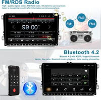 VW Golf 5/6, Polo, Touran 9" Android autórádió navigációval, Bluetooth-szal, tolatókamerával - Hikity 6