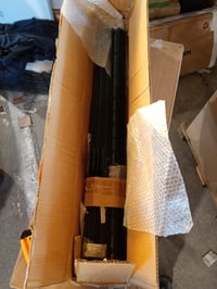 vidaXL Set ugradbenih stupova za ogradu, čelik premazan prahom, sivi, 6 komada (nepotpun set, bez vijaka) 4