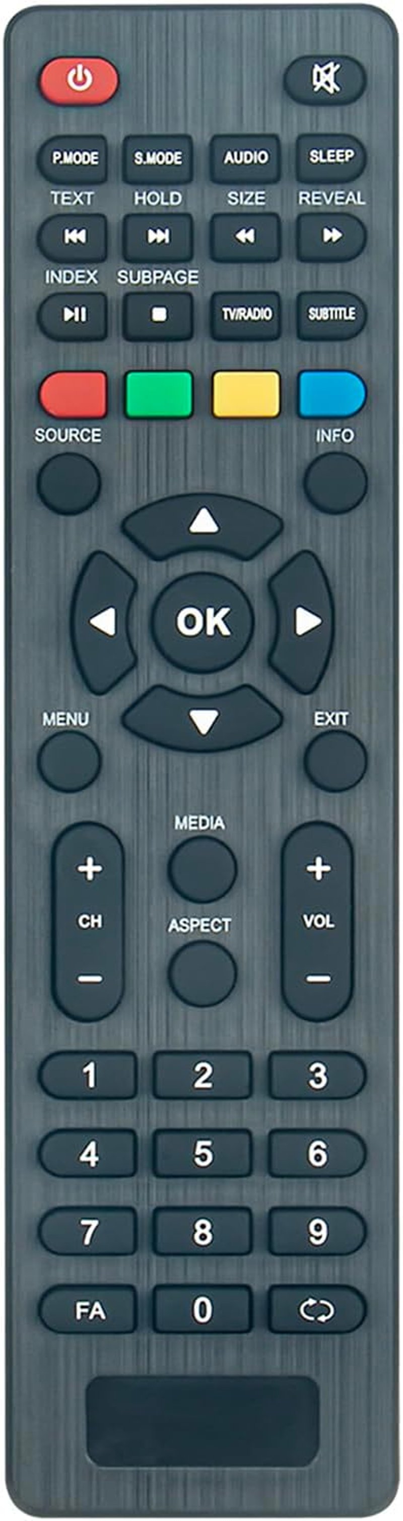 ALLIMITY Univerzális Távirányító Q.Bell TV Készülékekhez - Kompatibilis QT40A02 QT40K02 QT40J03 QT32A02 HS03 Modellekkel, 10m Hatótáv
