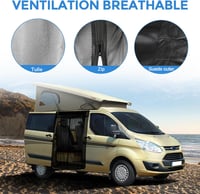 JinsenTGG Ford Transit Custom szúnyoghálócsalád ajtóra mágneses szúnyoghálóval 3