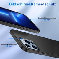 Apple iPhone 13 Pro Vékony Fekete Szilikon Védőtok 3