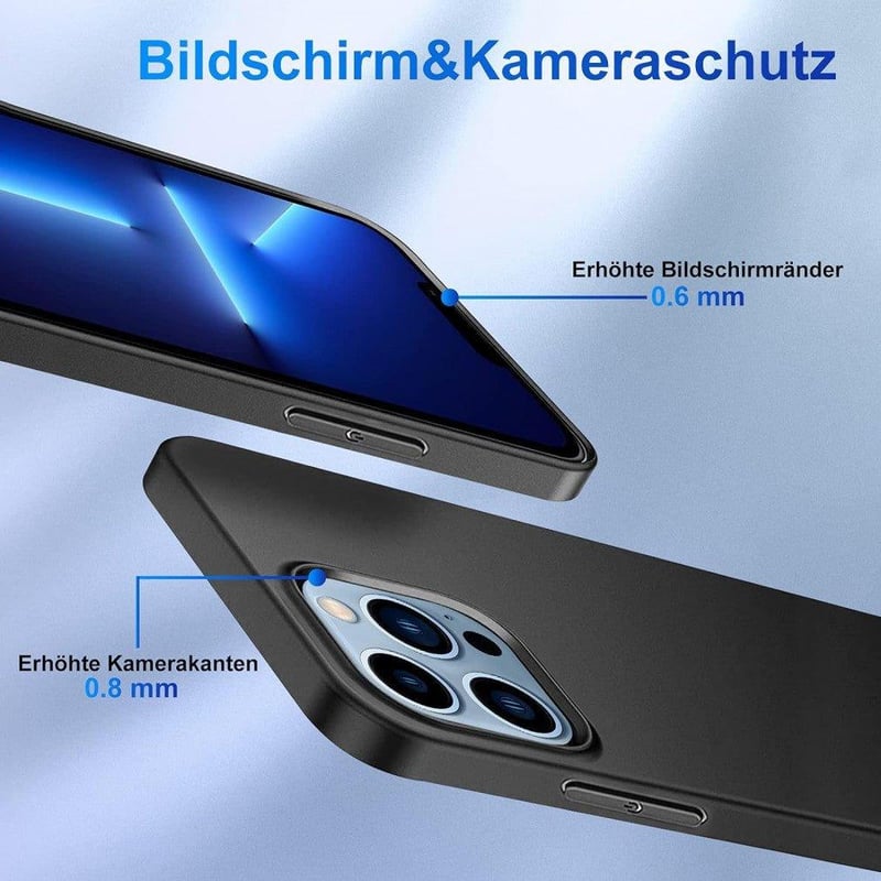 Apple iPhone 13 Pro Vékony Fekete Szilikon Védőtok