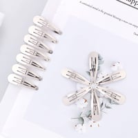 Cinaci 120 db Ezüst Fém Hajcsat Babáknak és Nőknek - 2" DIY Hajkiegészítő 6