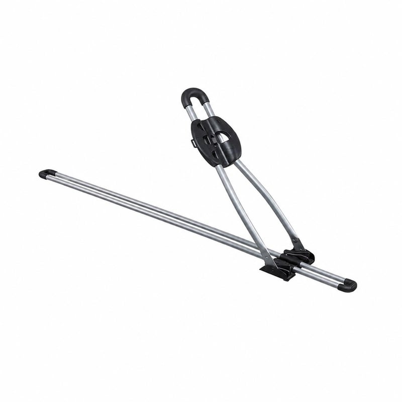 Strešný nosič bicyklov Thule Freeride 532, strieborný, 149x21x8,4 cm – používaný – chýbajúce upevňovacie prvky (stav: pozri 2. obrázok)