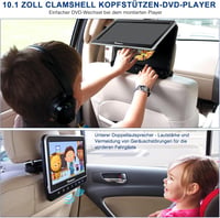 Naviskauto autós DVD lejátszó 2 fejtámlával, HDMI, 1080P, 128GB-ig 3