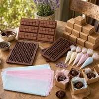 Darčeková sada Bonbon: 3x forma + 100x cukrárske vrecko + 24x krabička + 60x hodvábny papier 1