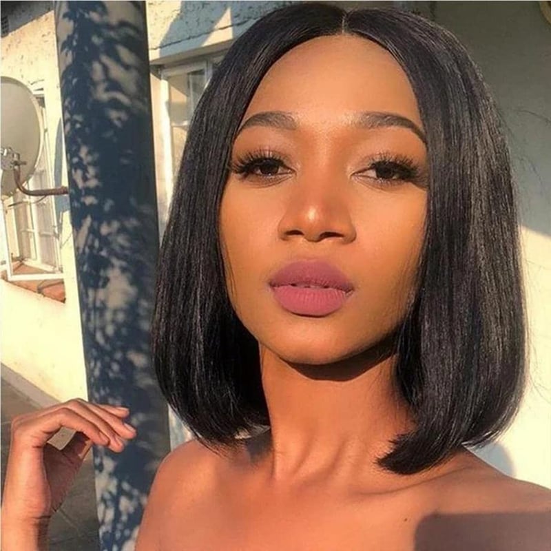 L'Oréal Paris Rövid Barna Bob Paróka Nőknek - 30 cm-es Természetes Hatású Szintetikus Haj