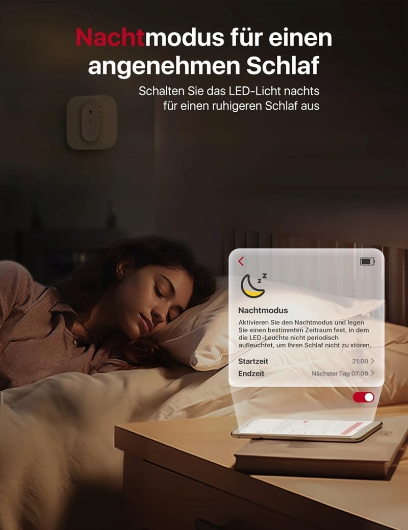 X-Sense Vezeték nélküli Füstérzékelő Szett (3 db) – WLAN, Hangos Riasztás, 500 m Hatótáv, Cserélhető Elem