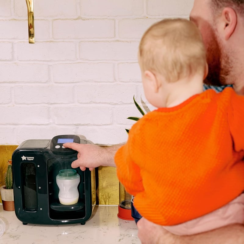 Tommee Tippee Perfect Prep Instant Cumisüveg Készítő - Antibakteriális Szűrővel, 2 Perces Tápszer Készítés, Fekete-Kék