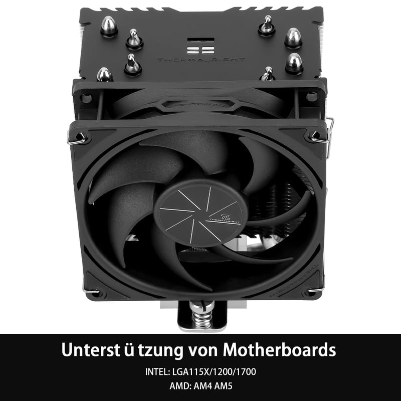 Thermalright ASSASSIN X 90 SE V2 CPU hűtő, 4 hőcső, AMD és Intel kompatibilis