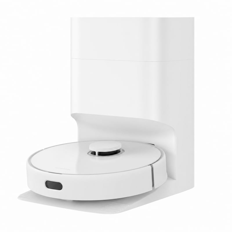 Robotický vysávač a mop Dreame D10 Plus Gen 2, LiDAR navigácia, 6000 Pa — bez hlavnej bočnej kefy a vrecka na prach (stav: pozri 2. obrázok)