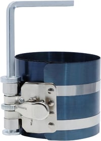 CCLIFE Dugattyúgyűrű Feszítő Pánt 75 mm - Acélötvözet Dugattyúgyűrű Összehúzó 53-125 mm Átmérőhöz, Gumírozott Fogantyúval 1