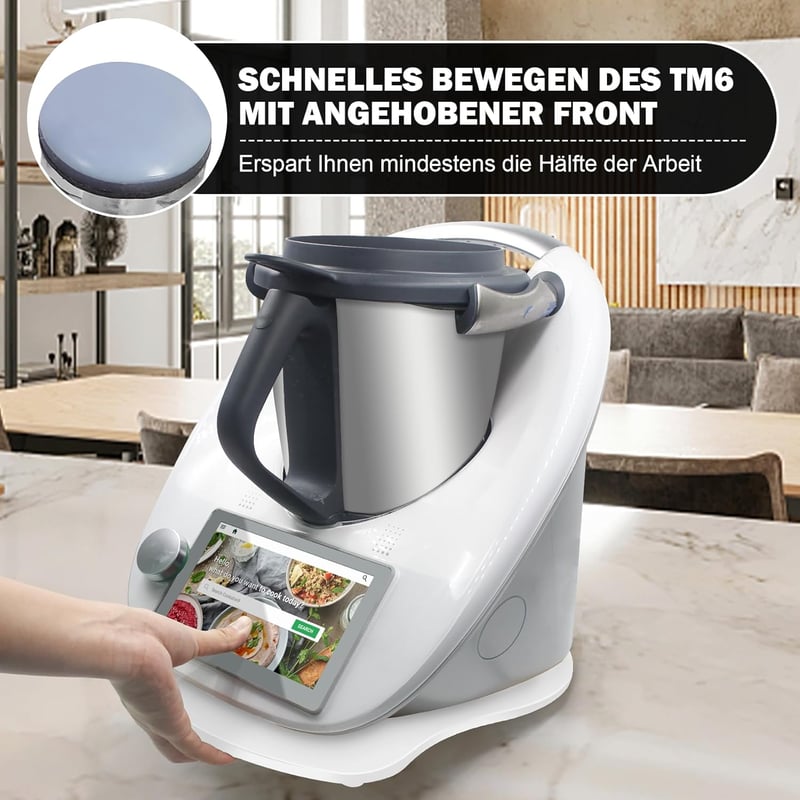 SkingHong Thermomix TM6 TM5 csúszótábla akril fehér alátét