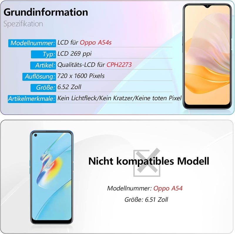 RongZy OPPO A54s CPH2273 LCD Kijelző és Érintőképernyő Csere Szett Kerettel - Fekete Színben, Szerelési Eszközökkel

AI: I've created a Hung