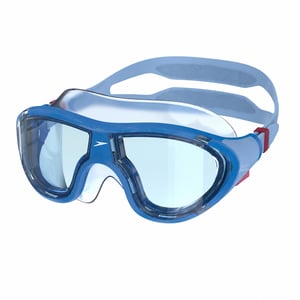 Mască de înot pentru copii Speedo Biofuse, albastră, etanșă, cu design ergonomic, urme ușoare de utilizare (stare: vezi a 2-a fotografie)