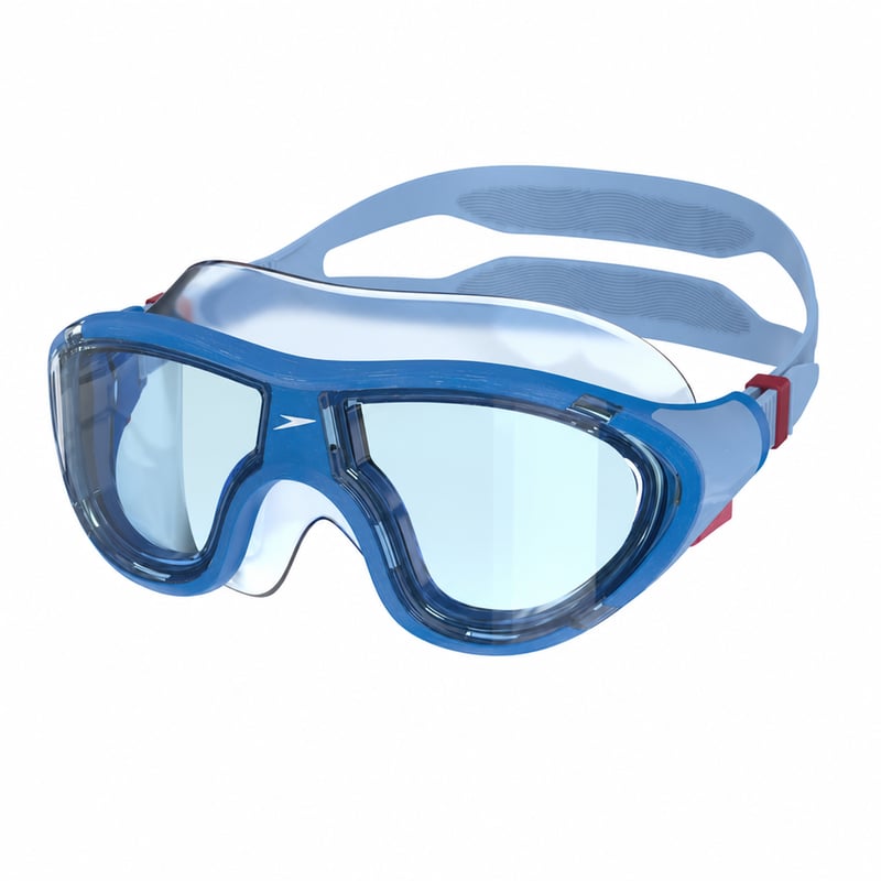 Mască de înot pentru copii Speedo Biofuse, albastră, etanșă, cu design ergonomic, urme ușoare de utilizare (stare: vezi a 2-a fotografie)