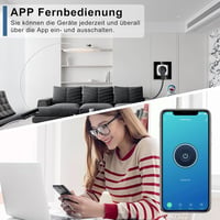 CNBINGO WiFi Okos Konnektor 4 db-os Szett Áramfogyasztás Méréssel - Alexa és Google Asszisztens Kompatibilis, Időzíthető Mini Dugalj, Hangve 5