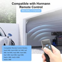 Hörmann HSZ1, HSZ2 kompatibilis 868MHz távirányító garázskapuhoz (2 db) 2