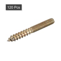 Kraftmann 120 db M6x50mm Dupla Végű Dübelcsavar Fa Bútorokhoz 3