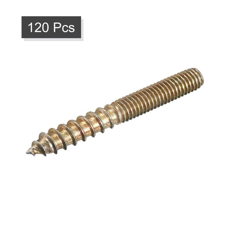 Kraftmann 120 db M6x50mm Dupla Végű Dübelcsavar Fa Bútorokhoz
