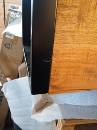 vidaXL TV-szekrény tömör mangófa 100x30x35 cm fekete-barna ipari stílusú — karcos keret, rozsdás fogantyú (állapot: lásd a 2. képet) 4