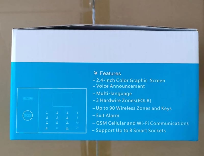 PGST WiFi+GSM Riasztórendszer Alexa és Tuya kompatibilis, mozgásérzékelővel
